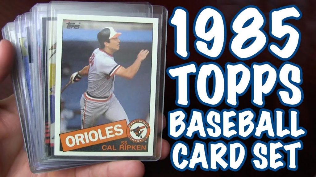 1985 topps baseball card set – complete classic cards