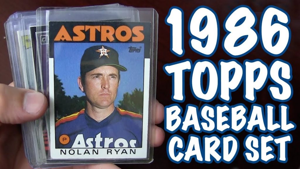 1986 topps baseball card set – retro baseball collectibles