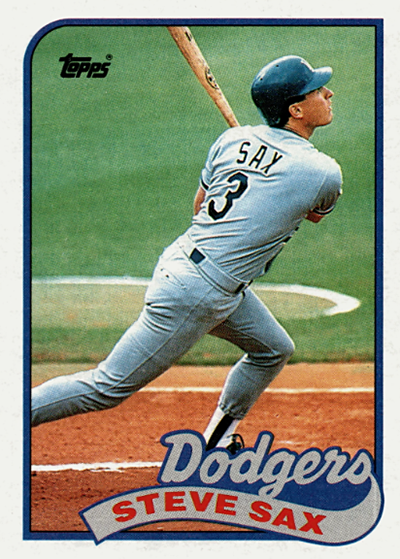 1989 topps steve sax